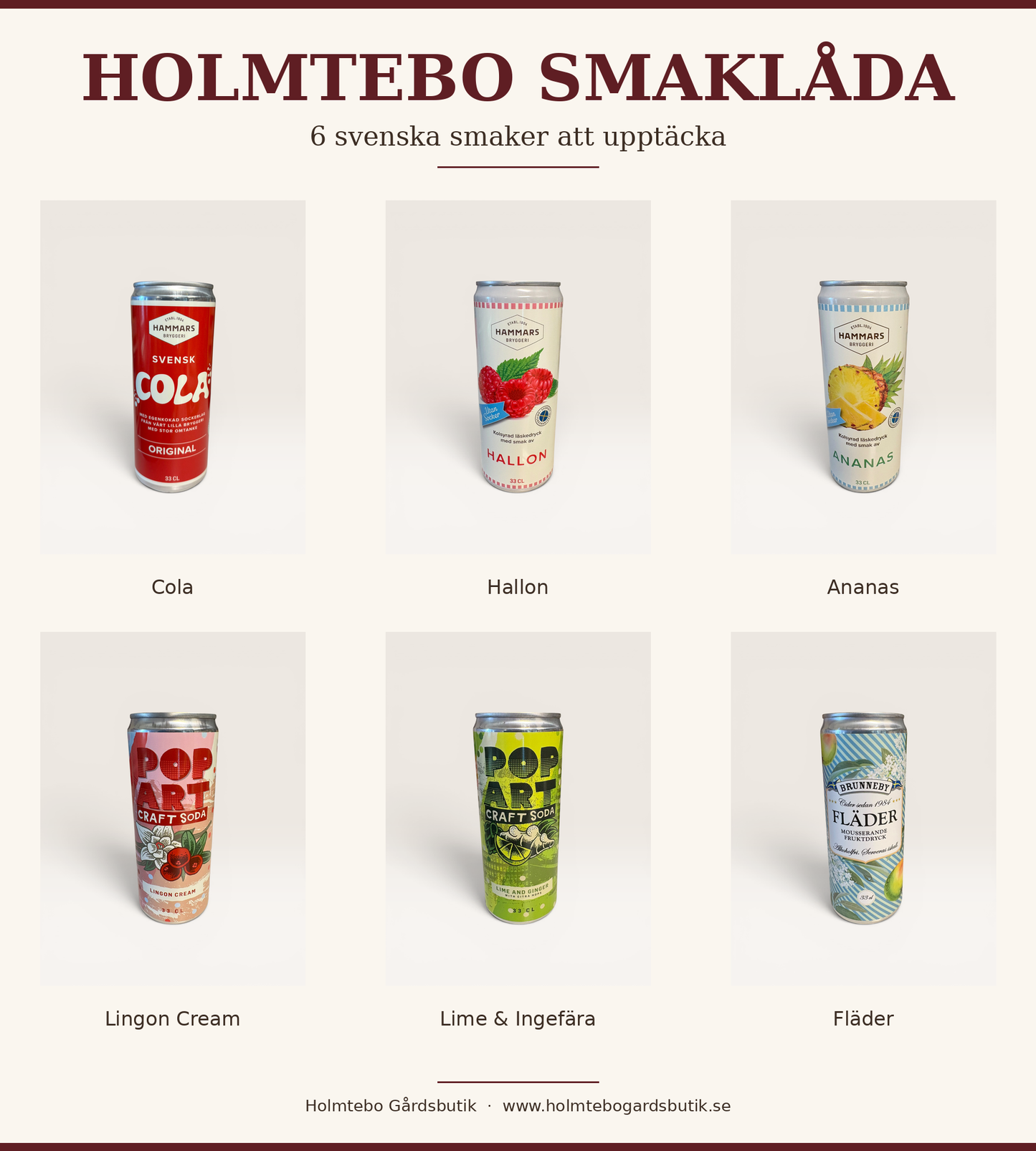 Holmtebo Smaklåda – 6 svenska läskedrycker att upptäcka