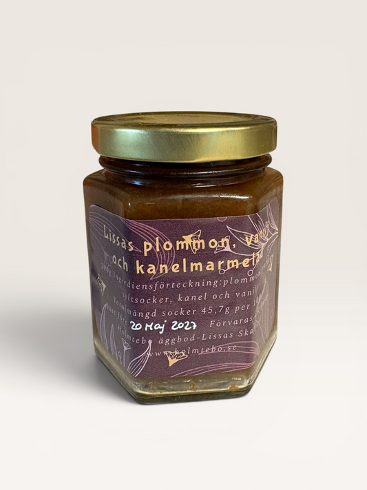 Lissas Plommon, Vanlij & Kanelmarmelad 200g