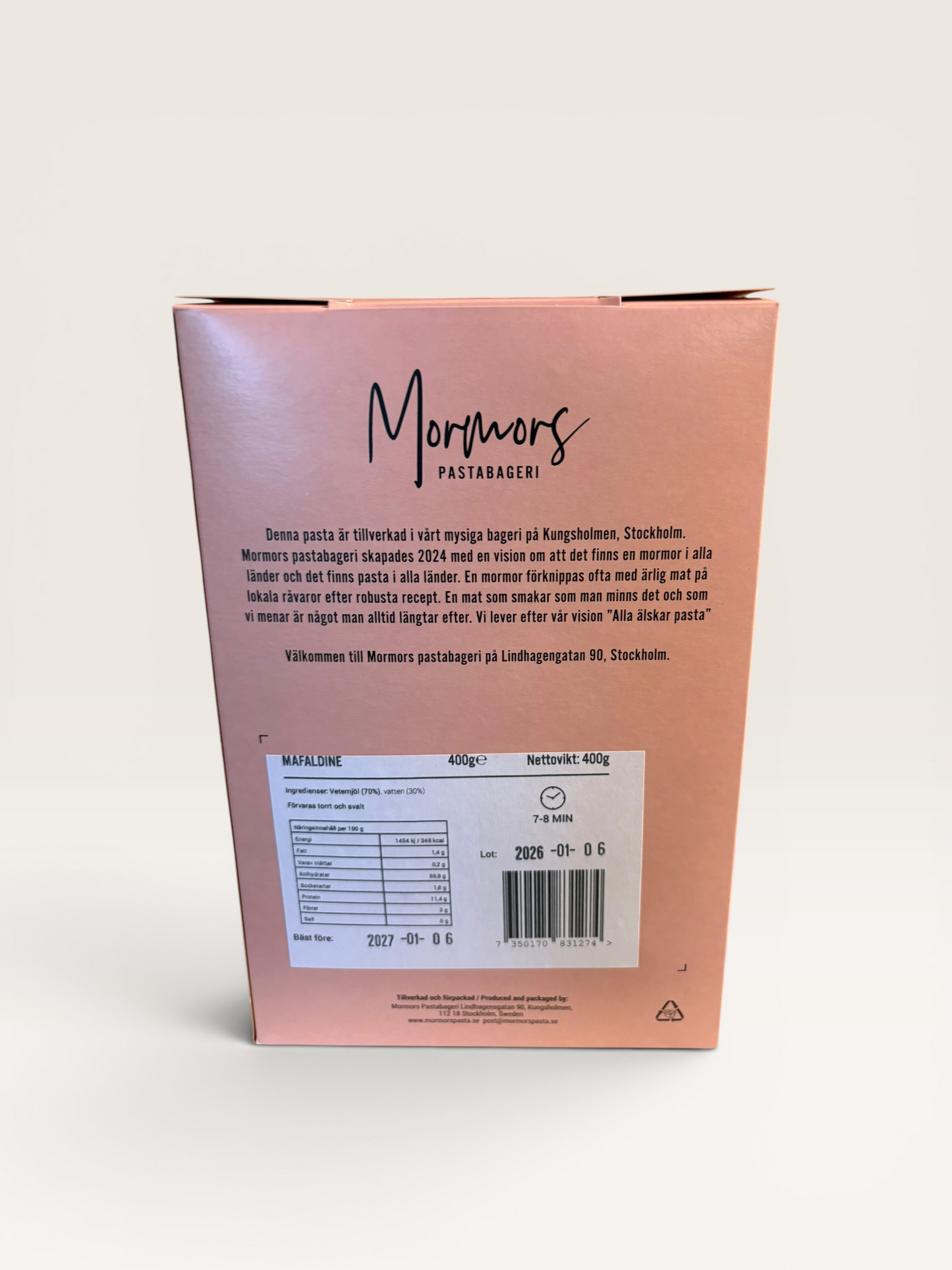 Mormors Pastabageri – Mafaldine (400 g)