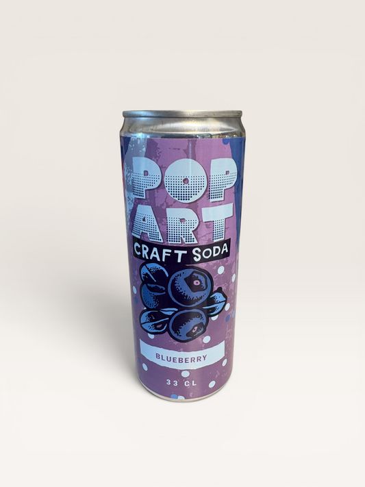 Pop Art Craft Soda Blåbär (Hammars Bryggeri, 33 cl)