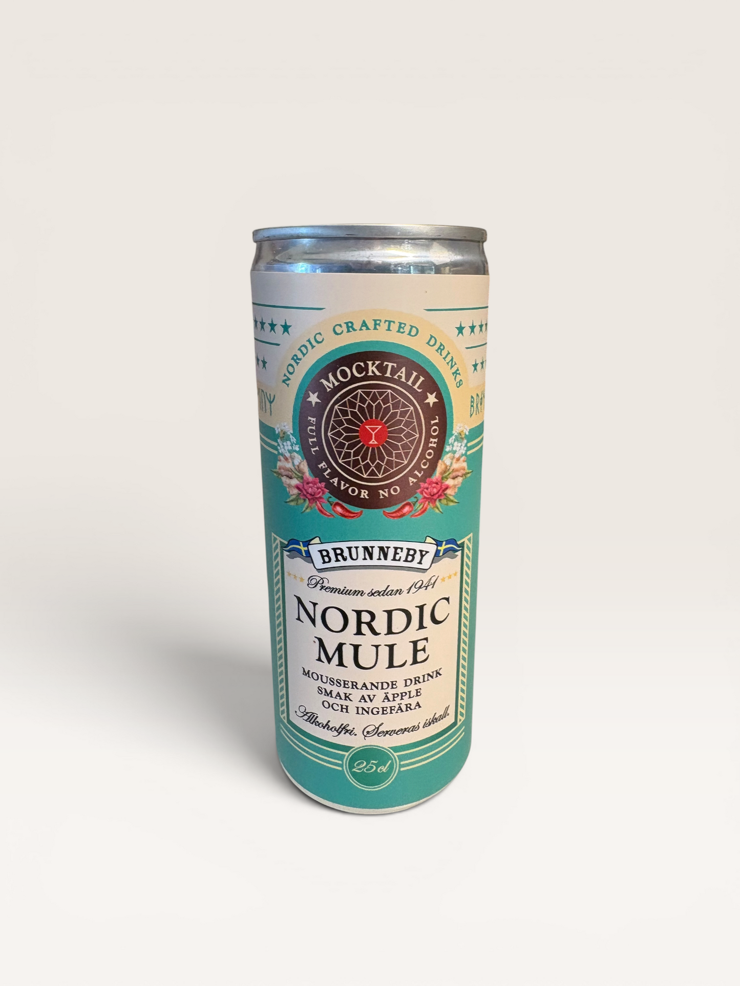 Nordic Mule - Mousserande drink på Äpple och Ingefära från Brunneby Musteri, 25 cl