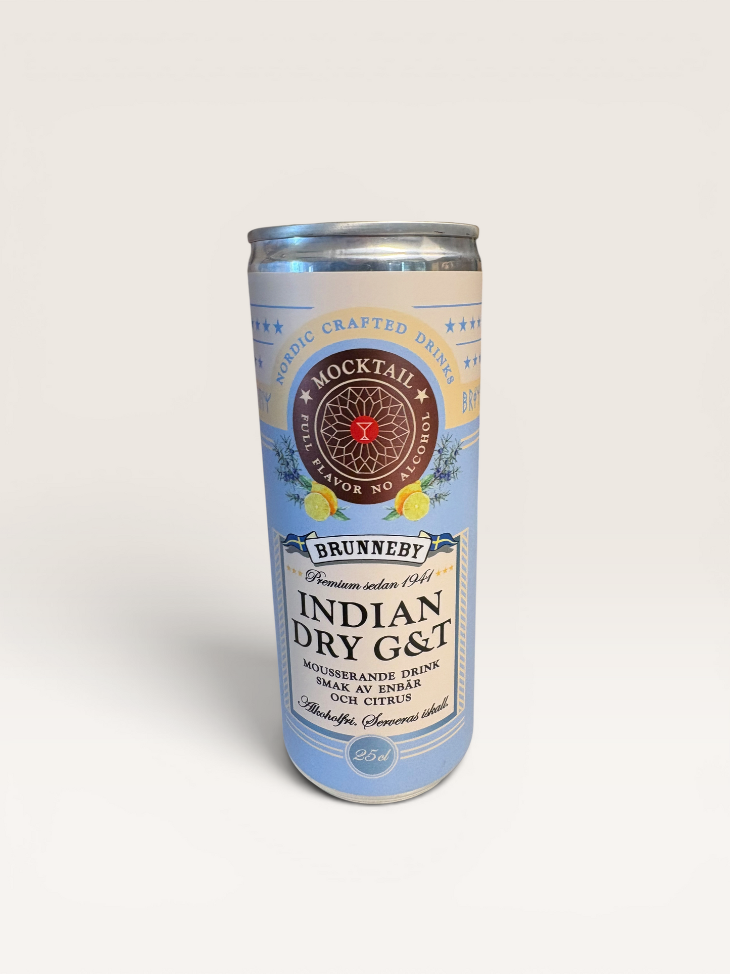 Alkoholfri Gin & Tonic från Brunneby Musteri, 25 cl