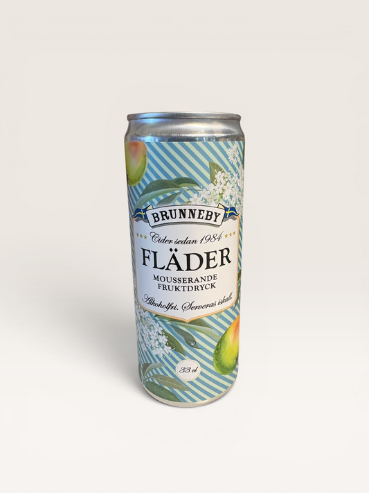 Fläder Mousserande Fruktdryck - Brunneby Musteri (33 cl, alkoholfri)